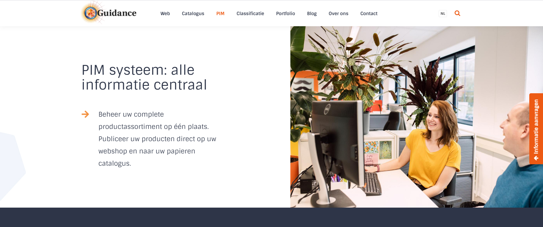 Guidance Catalogger PIM systeem